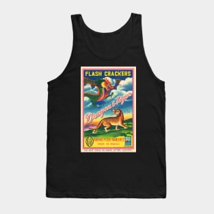 VINTAGE FIRECRACKER DRAGON AND TIGER Tank Top